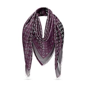 Louis Vuitton Monogram Shine Shawl Purple with LV Box- excellent!